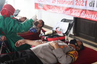 Hut Satpam ke-40 Tahun 2021, Polres Garut Polda Jabar Gelar Kegiatan Donor Darah
