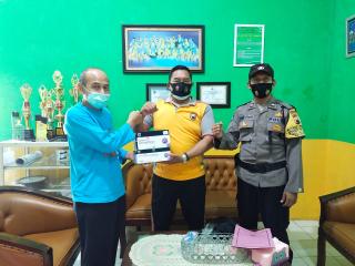 Polres Brebes Salurkan Bantuan Alat Rapid Test Antigen kepada Puskesmas 