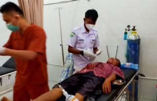 Sadis!! Di Hari Raya Idul Fitri, Sahrudin Dibacok 3 Orang