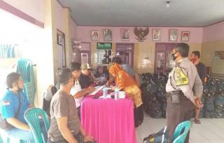Polres Majalengka Polda Jabar Sosialisasikan 3M dan Monitoring Pembagian Bansos Provinsi Jabar Tahap III