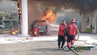 Isi Pertalite Berujung Kebakaran, SPBU di Pelalawan Dilalap Api
