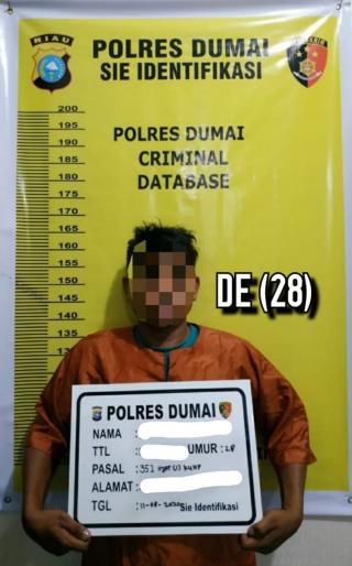Dalam Waktu Singkat Polsek Dumai Timur Berhasil Ungkap Kasus Tindak Pidana Penganiayaan