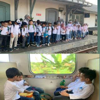 Murid TK Al Azhar 40 Cilegon Trip by the Train, Senangnya Naik Kereta Api Bersama Teman