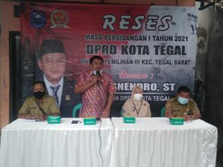 Reses Ketua DPRD Kota Tegal Menampung Aspirasi Masyarakat