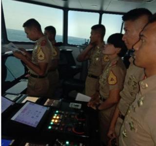 Mantap, Taruna AAL Latihan Blind Pilotage di Brigde Simulator Andromeda Surabaya 