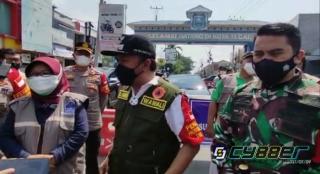 Monitoring PPKM Darurat, Pemkot dan Pemkab Tegal Tinjau Wilayah Perbatasan