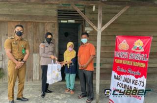 HUT Polwan, Polres Kuansing Adakan Bakti Sosial