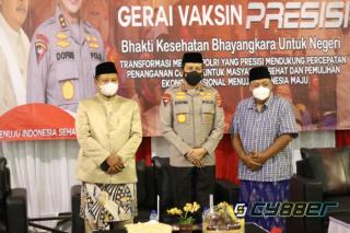 Kapolda Jabar Tinjau Vaksinasi di Ponpes Tasikmalaya