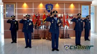 Danyonko 462 Paskhas Ikuti Upacara Hari Bakti ke -74 TNI AU Secara Virtual