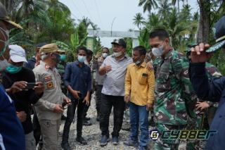 Forkopimda Asahan Tinjau Jalan Karya Bakti TNI AD di Kecamatan Sei Kepayang