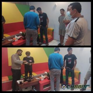 Polsek Seberida Razia Tempat Hiburan Malam