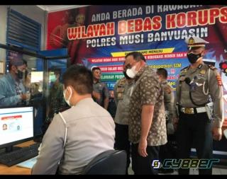 Bupati Dodi Reza Alek Puas Akan Pelayanan Satlantas Polres Muba