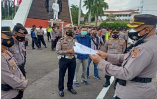 Wisuda Praja IPDN Jatinanggor Angkatan XXVIII Th 2021, 144 Anggota Polres Sumedang Lakukan Pengamanan