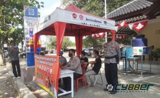 Kapolsek Jatitujuh Cek Posko PPKM, Pastikan Kesiapan Penanganan Covid-19