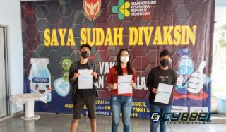 Anak Prajurit Paskhas di Vaksin Usia 12-17 Tahun