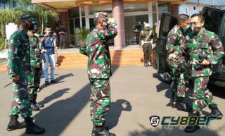 Danrem 064/MY Sambut Kedatangan Wakasad di Pelabuhan ASDP Merak