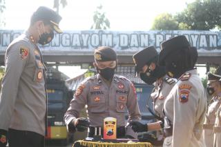 Kapolres Brebes Pimpin Sertijab Kabag Log dan Kasat Lantas serta Kapolsek