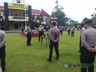 Polres Kuansing Melaksanakan Latihan Peningkatan Kemampuan Fungsi Tehnis Kepolisian