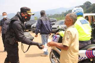 Kapolres dan Waka Polres Sumedang, Cek Tempat Wisata Dimasa PPKM