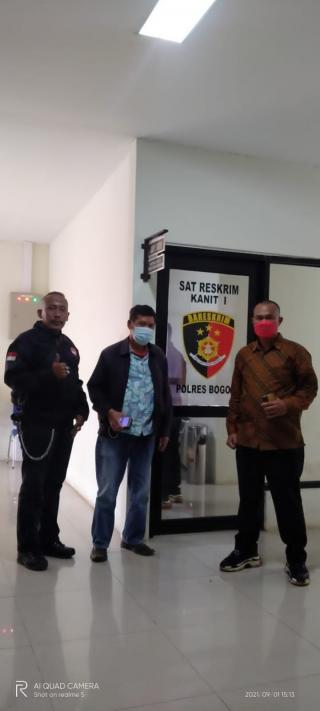 Sabar Marpaung Korban Aksi Damai Wartawan Diperiksa Polres Bogor