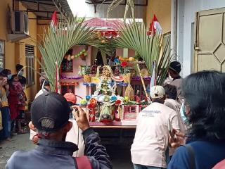 Di Tegah Pandemi Covid-19 Nelayan Tegal Gelar Sedekah Laut Secara Sederhana