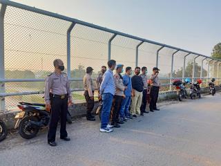 Polres Serang Pam Jalur Kunker Rombongan Presiden RI ke Kota Serang