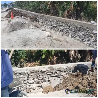 Pembangunan TPT Desa Bangeran Gresik, Diduga Tak Sesuai Ketentuan