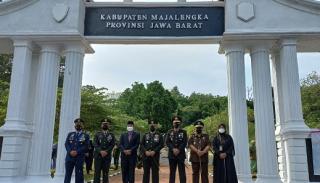 HUT TNI ke-76, Kapolres Majalengka Hadiri Upacara Ziarah Nasional Taman Makam Pahlawan Sawala