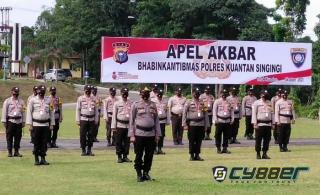 APEL AKBAR Bhabinkamtibmas, Polda Riau Lakukan Pengecekan Inventaris Bhabinkamtibmas Polres Kuansing