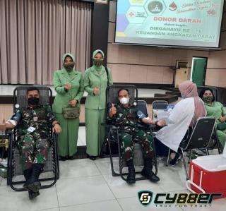 Donor Darah HUT ke 76 Keuangan Angkatan Darat