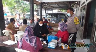 Monitoring Vaksinasi, Polisi Himbau Warga Terapkan Prokes 