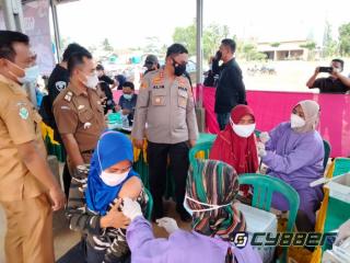 Polres Mesuji Bekerjasama Dengan Dinas Kesehatan Adakan Gerai Vaksin Presisi