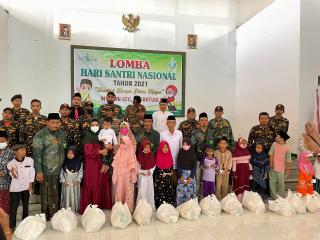 Hari Santri Nasional, Dewi Aryani Kirim Tumpeng dan Santuni Yatim Piatu di MWC NU Dukuhturi Kabupaten Tegal 
