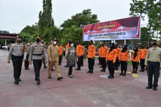 Polres Inhu Bersama Forkopimda Gelar Apel Peralatan Antisipasi Bencana Alam