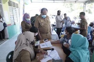 Wakil Bupati Asahan Tinjau Vaksinasi di 3 Tempat