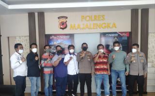 Kapolres Majalengka Sambut Kunjungan Silaturahmi dari Askab PSSI Majalengka
