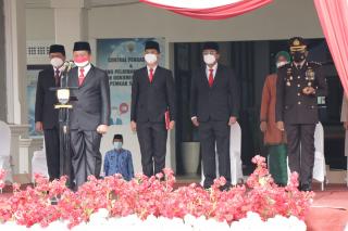 Peringati Hari Pahlawan ke-76, Forkopimda Kabupaten Sumedang Gelar Upacara