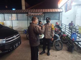Polsek Dawuan Berikan Himbauan Prokes Disaat Patroli Malam