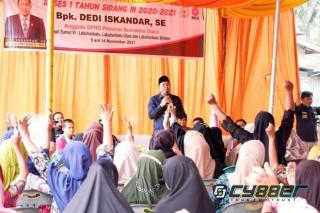 Anggota DPRD Sumut Dedi Iskandar Reses di 6 Titik Kabupaten Labura