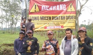 Ormas PP Pamulihan Bersama 3 Pilar Desa Mekarbakti Gotong Royong Bersihkan Sampah