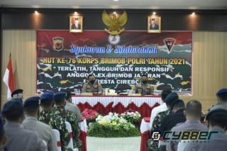 Kapolresta Cirebon Pimpin Syukuran HUT ke-76 Korps Brimob Polri