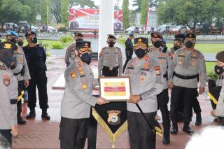 Penyambutan Kapolda Sulsel Baru Irjen Pol Nana Sudjana