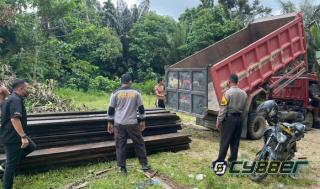 Kapolres Inhu Turun Tangan, Ditemukan Puluhan Kubik Kayu Illegal