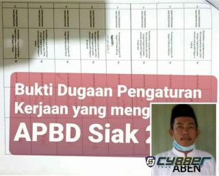 Aben, Penentu Pemenang Tender Proyek di Kabupaten Siak