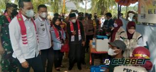Beni Hernedi Apresiasi Capaian Target Vaksinasi Kecamatan Keluang
