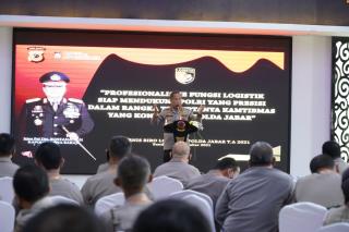Kapolda Jabar Pimpin Pembukaan Rakernis Fungsi Logistik Tahun 2021