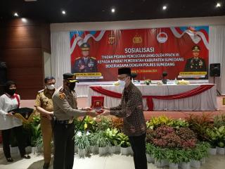 Kapolres Sumedang Bersama PPATK Gelar Sosialisasi Tindak Pidana Pencucian Uang