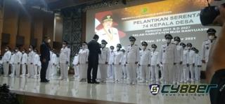 PLT Bupati Muba Lantik 74 Kades Periode 2021- 2027 Terpilih