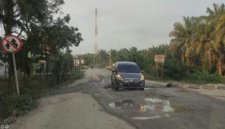 Mulusnya Jalan Antar Kecamatan Jelang Pergantian Tahun di Siak