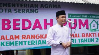 Sambut Hari Amal Bakti Kemenag Ke-76 Kakanwil Banten Hadiri Bedah Rumah